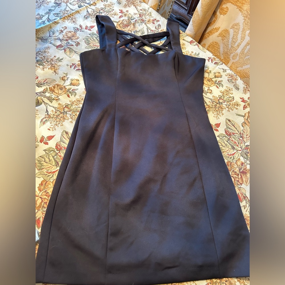 Guess Black Dress with side zip. Size 14.